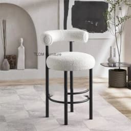 Metal Room Cadeira Height Luxury Relaxing Restaurant Living Soft Barstools Comfortable Vanity Bar Garden Furniture Stools Sets