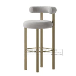 Metal Room Cadeira Height Luxury Relaxing Restaurant Living Soft Barstools Comfortable Vanity Bar Garden Furniture Stools Sets