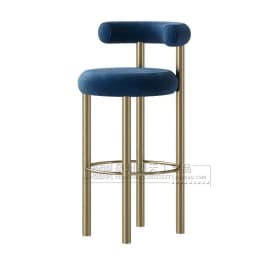 Metal Room Cadeira Height Luxury Relaxing Restaurant Living Soft Barstools Comfortable Vanity Bar Garden Furniture Stools Sets