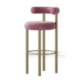Metal Room Cadeira Height Luxury Relaxing Restaurant Living Soft Barstools Comfortable Vanity Bar Garden Furniture Stools Sets