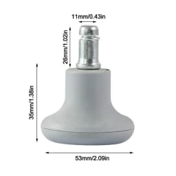 Furniture Feet Plug Fasten Sofa Chair Wheels Replacement Stopper Glides Castor Bell Anti Slip Universal Wheels Bed Legs