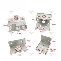 Wardrobe Sliding Door Hanging Pulley - Model E008 External Door Wheel Accessory for Smooth Track System, Hot Sale