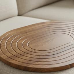 Wooden Sofa Armrest Table Space Saving Sofa Space Tray Folding Armrest Tray Table Easy to Clean Home Accessory Anti-Slip Rim