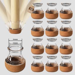 16PCS Chair Leg Protectors with Diagonal Thick TPE Pads Silicone Floor Felt Foot Cover for Hardwood Noise Resistance Furniture