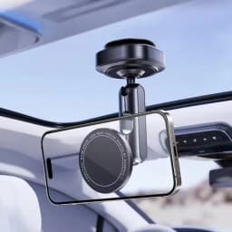 Magnetic Vacuum Suction Car Phone Holder 360° Rotating Electric Vacuum Cup Mount Universal for Car IPhone Navigation DJI Gopro