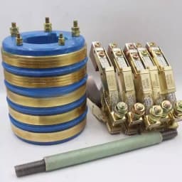5-Way collector ring Conductive ring Inner diameter 50 55 60 65 Outer diameter 110 High 130 Carbon brush 12.5 * 32