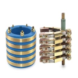 5-Way collector ring Conductive ring Inner diameter 50 55 60 65 Outer diameter 110 High 130 Carbon brush 12.5 * 32