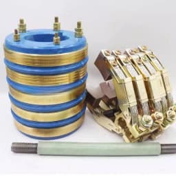5-Way collector ring Conductive ring Inner diameter 50 55 60 65 Outer diameter 110 High 130 Carbon brush 12.5 * 32