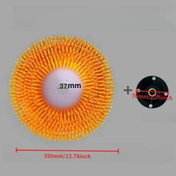Photovoltaic Panel Cleaning Brush Diameter 350MM Bristles 55mm Length Solar Panel Billboard Power Electric Disc Nylon Glass Wall