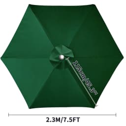 Waterproof Replacement Umbrella Cloth 6Ribs/8Ribs Parasol Replacement Cover Market Patio Umbrella Cloth Canopy Cover Shade Sail