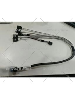 SFF-8643 to 4 SATA Cable, Mini HD to 4x SATA Forward Breakout Cable, Reverse SFF-8643 to SATA for Backplane Card