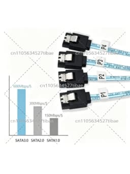 SFF-8643 to 4 SATA Cable, Mini HD to 4x SATA Forward Breakout Cable, Reverse SFF-8643 to SATA for Backplane Card