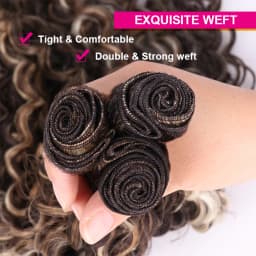 Water Wave Curly Synthetic Hair Bundles Bio-protein Organic Fiber Hair Extension Pack