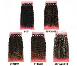 Water Wave Curly Synthetic Hair Bundles Bio-protein Organic Fiber Hair Extension Pack