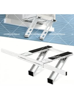Heavy Duty Foldable AC Bracket, Universal Wall Mount for Window Air Conditioner, Max Load 200kg