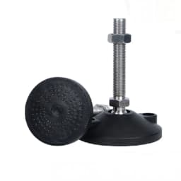 1Pcs M8 M10 M12 M16 M20 M24 304 Stainless Steel Nylon Universal Foot Cup Adjustable Support Feet D40-D100 Rotatable Foot Pad