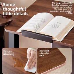 Elevating Computer Desk Standing Upright Movable Air Pressure Flipping Table, Home Sofa, Bedside, Learning, Writing, Office Desk