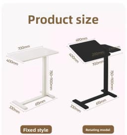 Elevating Computer Desk Standing Upright Movable Air Pressure Flipping Table, Home Sofa, Bedside, Learning, Writing, Office Desk