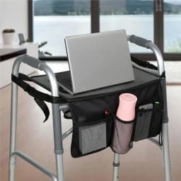 L! DT656^Walker Tray for Folding Walker, Trays for Walkers for Seniors Detachable with Cup Holder,Walker Trays for Rolling