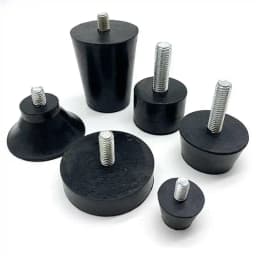 2-20Pcs Rubber Adjustable Feet Pad M6 M8 M10 With Screw Table Chair Balck Leveling Foot Pad Furniture Leg Anti-shock Protection
