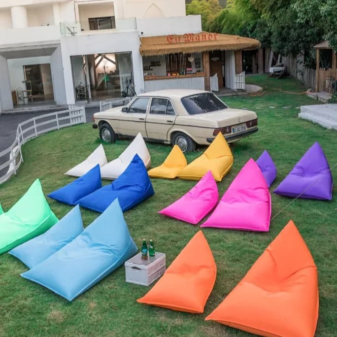 Lazy Sofa Outdoor Single Recliner Camping Lunch Break Bean Bags Internet Celebrity Bar Outdoor Picnic Sleeping Couch
