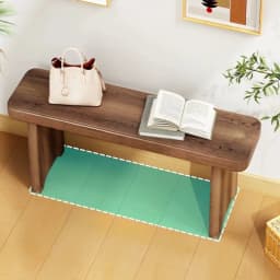 Extra Wide Solid Wood Shoe Bench, Long Stool for Home, Sturdy Ottoman, Entryway Seat with Mortise Joint, Heavy Load Capacity