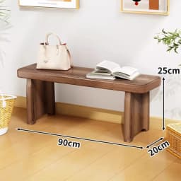 Extra Wide Solid Wood Shoe Bench, Long Stool for Home, Sturdy Ottoman, Entryway Seat with Mortise Joint, Heavy Load Capacity