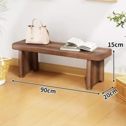 Extra Wide Solid Wood Shoe Bench, Long Stool for Home, Sturdy Ottoman, Entryway Seat with Mortise Joint, Heavy Load Capacity