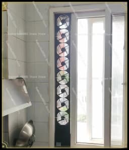 Non-drilling Window Exhaust Fan, Speed Adjustable Silent Ventilator for Sliding Window Indoor Smoke Ventilation