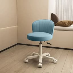 AOLIVIYA Makeup Chair Girl's Bedroom Liftable Dressing Table Backrest Nail Art Swivel Chair Household Beauty Stool Barber Chair