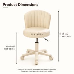 AOLIVIYA Makeup Chair Girl's Bedroom Liftable Dressing Table Backrest Nail Art Swivel Chair Household Beauty Stool Barber Chair