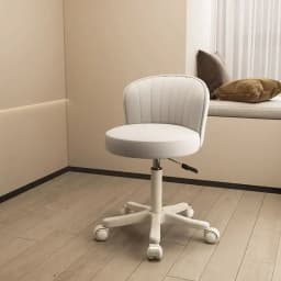 AOLIVIYA Makeup Chair Girl's Bedroom Liftable Dressing Table Backrest Nail Art Swivel Chair Household Beauty Stool Barber Chair