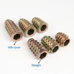10-100Pcs Flanged Hex Drive Threaded Insert Nuts For Zinc Alloy M4 M5 M6 M8 M10 Furniture Insert Nut Length 6/6.5/8/10/13~30mm