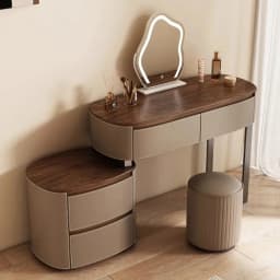 & Luxury Rustic Vanity Makeup Desk Shelf Dresser Dressing Table Makeup Vanity Design Girls Storage Home Furniture Accessories