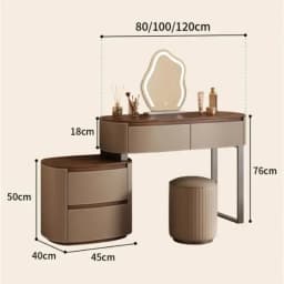 & Luxury Rustic Vanity Makeup Desk Shelf Dresser Dressing Table Makeup Vanity Design Girls Storage Home Furniture Accessories