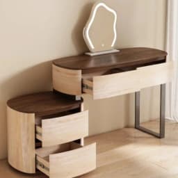 & Luxury Rustic Vanity Makeup Desk Shelf Dresser Dressing Table Makeup Vanity Design Girls Storage Home Furniture Accessories