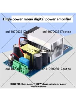 Best-Selling-Sound Amp Mono Channel 1000W Hifi Class D Digital Power Amplifier Board For 2-8Ohm Home Speaker Subwoofer IRS2092