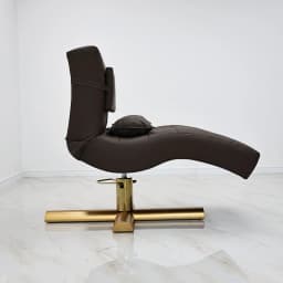 2026 Luxury S-shaped Beauty Lounger Gold Cross Base Adjustable Spa Head Massage Bed Esthetician Salon Furniture Custom Wholesale