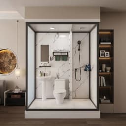 Integral shower room Integrated toilet Dry and wet separation bathroom Household indoor bath room Independent shower toilet room