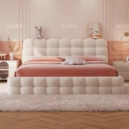 #Girls Luxury Bed Beauty Princess Sleeping Safe Floor Design Double Bed European Modern Letto Matrimoniale Lounge Suite Furnitur