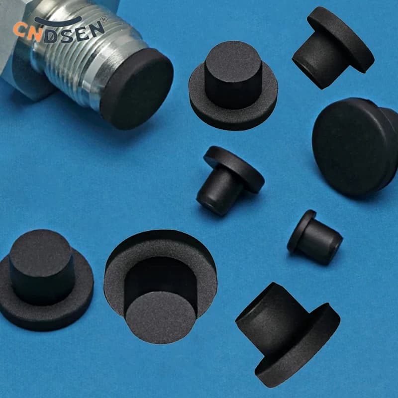  Black Solid Silicone Rubber Hole Plug T Type Blanking End Round Seal Stopper High Temperature Dustproof Plugs 2mm-14mm