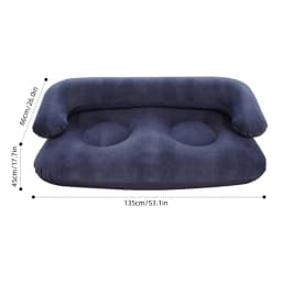 Double Inflatable Air Sofa Two-Seater Lazy Couch Heavy Duty Leak Proof Inflatable Lounge Furniture Indoor Outdoor Camping