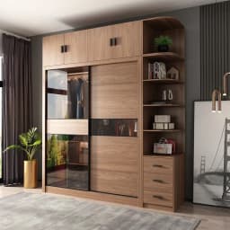 Luxury Material Wardrobe Closet Customized Tall Shelves Open Wardrobes Display Space Saving Muebles Para Hogar Furniture Home