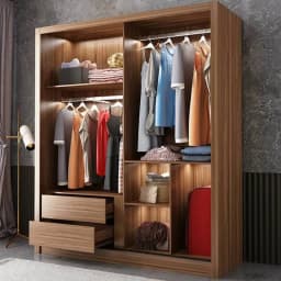 Luxury Material Wardrobe Closet Customized Tall Shelves Open Wardrobes Display Space Saving Muebles Para Hogar Furniture Home