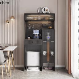 TQH6.23 Solid Wood Side Cabinet High Cabinet Storage Cabinet Sweeping Robot Storage Vacuum Cleaner Storage