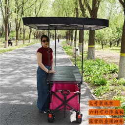 New enlarged with thickened shed step can lift table board stall car, foldable outdoor, gathering type camper night market