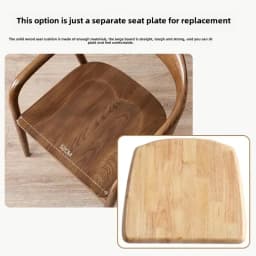 Dining Table Chairs Solid Wood Home Backrest High-end Minimalist Dining Room Light Luxury Living Room Leisure Dining Chair