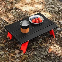Seasonal Clearance Ultralight Foldable Camping Table, Portable Mini Aluminum Table for Beach, Garden Party, Hiking &Outdoor Trip