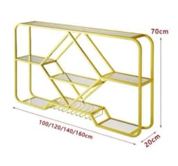 Bottle Rack Wine Rack Wall Mounted Bar Shelves With Hanging Wine Glass Rack Holder Floating Bar Whiskey Shelf Kitchen Storage