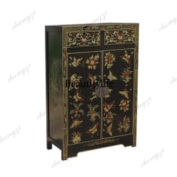 N138Solid wood light luxury shoe cabinet small apartment household door simple modern living room retro entrance cabinet